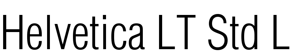 Helvetica LT Std Light Condensed Schrift Herunterladen Kostenlos
